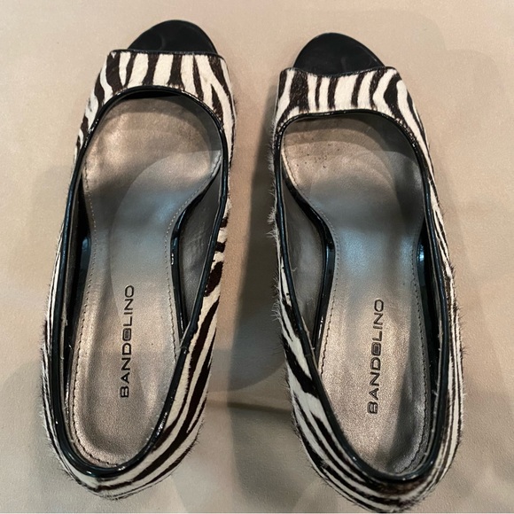 Bandolino zebra wedge women’s shoe 7 - Picture 5 of 9